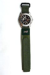 18mm Green Nylon Sport Watch Band Strap Equestrian