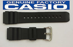 Casio 70368314 Genuine Factory Replacement Black Rubber Watch Band fits AMW-320C AMW-320D DW-3000C