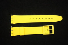 17mm Men's Yellow Compatible  Watch Band Strap fits SWATCH watches