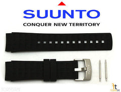 Suunto Elementum Terra Original Black Rubber Watch Band Strap Kit w/ 2 Pins  SS014827000
