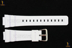 16mm Compatible Fits CASIO DW-6900 G-Shock White (Matte) Rubber Watch BAND DW-6900B DW-6600