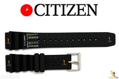 Citizen 59-L7334  Original Replacement ND Limits 20mm Black Rubber Watch Band Strap 59-S53408/ 59-S53198