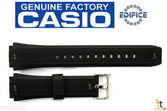 CASIO EF-552 Edifice 20mm Original Black Rubber Watch BAND Strap EF-552PB
