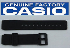 Casio 71604416 Genuine Factory Replacement Black Rubber Watch Band fits MQ-104 MQ-24 MQ-25 MQ-44 MQ-71