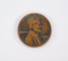 1951 American Wheat Penny, Lincoln, D Mint Mark