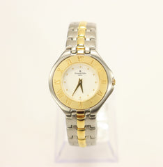 Jacques Edho Ladies Two-tone Watch Swiss Made Stainless Steel Gold Plated New Old Stock 1990's French