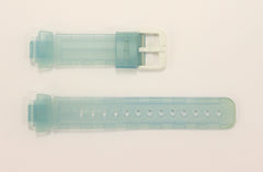 10mm Compatible Fits CASIO Baby-G Transparent Light Blue Rubber BG-169R Watch Band Strap