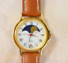 Pierre Lannier French Made Unisex Moon Phase Watch Vintage Brand New 1990's