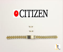 12mm CITIZEN Ladies Jubilee Two-Tone Stainless Steel Watch Band Bracelet 6000-R00413RW