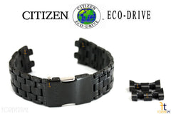 23mm Citizen Eco-Drive 59-S05411 Stainless Steel Black Metal Watch Band Strap