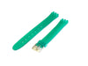 12mm Ladies Frosted Green Soft PVC Rubber Replacement Watch Band fits Swatch Watches