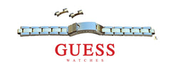 16mm Original GUESS Two-Tone Stainless Steel Gold Plated Watch Band Strap w/Links