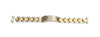 16mm Original GUESS Two-Tone Stainless Steel Gold Plated Watch Band Strap w/Links