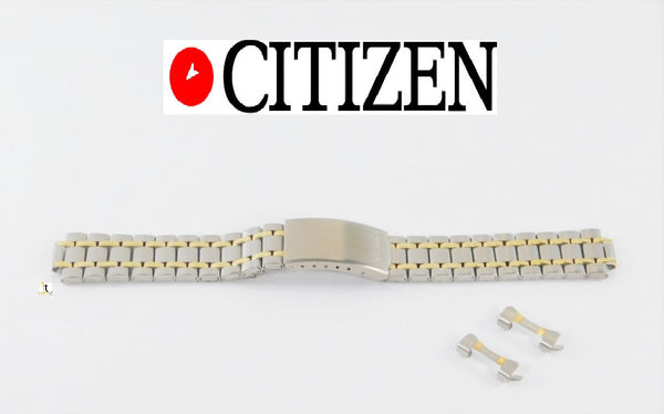 Men's 18mm CITIZEN  Stainless Steel Two-Tone Watch Band Bracelet