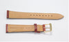 18mm Seiko Original Genuine Leather Brown Textured Watch Band Strap