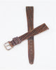 13mm Tissot Original Genuine Leather Brown Textured Watch Band Strap