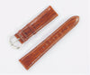 19mm Fossil Genuine Leather Brown Textured Watch Band Strap