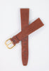 18mm Citizen Genuine Leather Brown Textured Watch Band Strap
