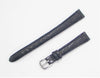 13mm Ladies Citizen Genuine Leather Black Textured Watch Band Strap