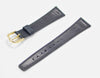 18mm Citizen Genuine Leather Black Textured Watch Band Strap