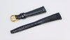 14mm Genuine Lizard Black Watch Band Strap Made in France