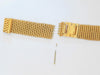 20mm Stainless Steel Metal (Gold Tone) Woven Watch Band Strap