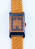 Numa Jeannin Swiss Made Watch Vintage New 1990's Mustard & Copper