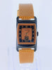 Numa Jeannin Swiss Made Watch Vintage New 1990's Mustard & Copper