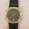 Pierre Lannier Watch Two Tone Stainless Steel Gold Plated Grid Dial