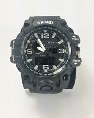 SKMEI Black Men's Military G Style Sport Digital Analog LED Shock Quartz Watch