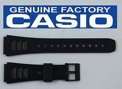 Casio 71603087 Genuine Factory Replacement Black Rubber Watch Band fits W-71 W-72 W-84 W-86