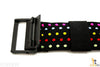 Stretch for Pop Swatch Black Rainbow Polka Dots Watch Band Strap - Forevertime77