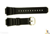 CASIO GS-300 G-Shock Original 16mm Black Rubber Watch BAND Strap GS-300BW Silver - Forevertime77