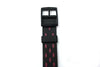 17mm Soft PVC Black / Hot Pink Replacement Watch Band Strap fits SWATCH watches - Forevertime77