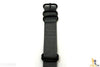20mm Fits Luminox Nylon Woven Grey Watch Band Strap 4 Black S/S Rings - Forevertime77
