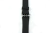 12mm Ladies Black Soft PVC Replacement Watch Band Strap fits SWATCH watches - Forevertime77