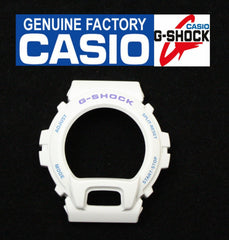 CASIO Original DW-6900CS G-Shock White BEZEL Light Purple / Light Blue Lettering