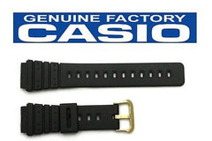 Casio 70375327 Genuine Factory Replacement Black Rubber Watch Band fits AQ-100 AQ-100WG MRD-201 MRD-201WJ MRD-201WS