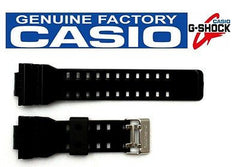 CASIO G-Shock GA-120B-1A 16mm Original Glossy Black Rubber Watch BAND Strap