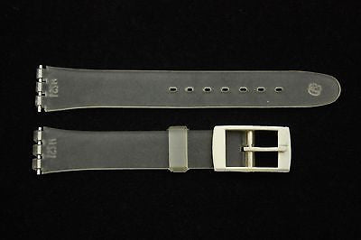 12mm Ladies Clear Replacement Watch Band Strap White Buckle fits SWATCH  watches - Forevertime77