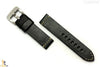 24mm Black Smooth Leather Watch Band Strap Fits Luminox Anti-Allergic Heavy Duty - Forevertime77