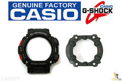 CASIO G-Shock Mudman G-9000-1V Black BEZEL (Top) & Case Back Protector Combo