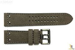 Luminox 1823 1843 Atacama 23mm Gray Leather Watch Band Strap w/ 2 Pins