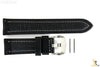 Luminox 9200 F-22 Raptor 24mm Black Leather w/ Silver Stitching Watch Band 9241 - Forevertime77
