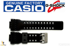 CASIO GA-110HC G-Shock Original Black Glossy Rubber Watch Band Strap GD-100HC