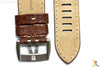 Luminox 1869 Field 26mm Brown Leather Watch Band Strap w/ 2 Pins - Forevertime77