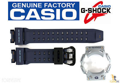 CASIO G-Shock GR-9110ER-2 NAVY BLUE Rubber Watch BAND & BEZEL Combo GW-9110ER-2 - Forevertime77