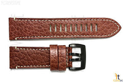 Luminox 1867 Field 26mm Brown Leather Watch Band Strap w/ 2 Pins