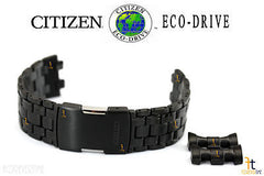 Citizen 59-S04779 Original Replacement Black Ion-Plated Stainless Steel Watch Band Bracelet