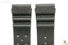 22mm for SEIKO Z-22 Divers Black PVC Watch Band Strap w/ 2 Pins - Forevertime77